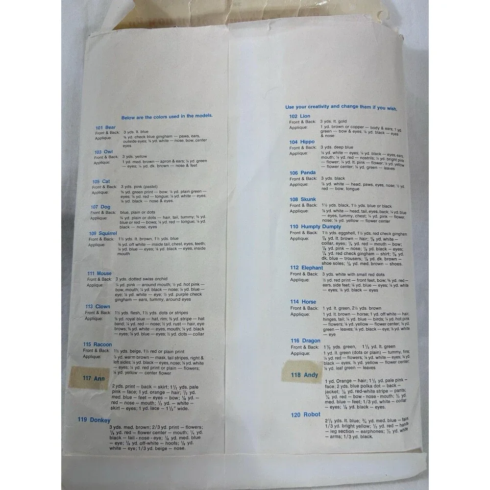 Vintage 1979 Kiddie Komfies Sewing Patterns #114 Horse Quilts Wall Hangings Rare